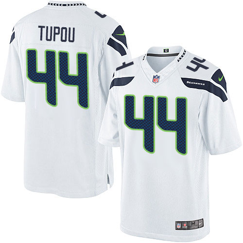 Men's Limited Tani Tupou Nike Jersey White Road - #44 NFL Seattle Seahawks